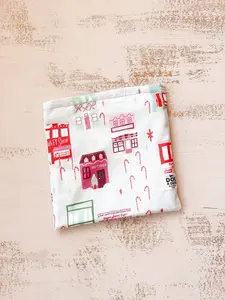 Christmas Village Reusable Snack Bag