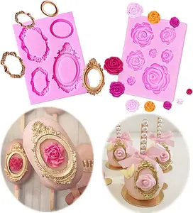 LaVenty cake shed cake topper gender reveal Rose Cake Pop Mold - Cake and Cupcake Decoration