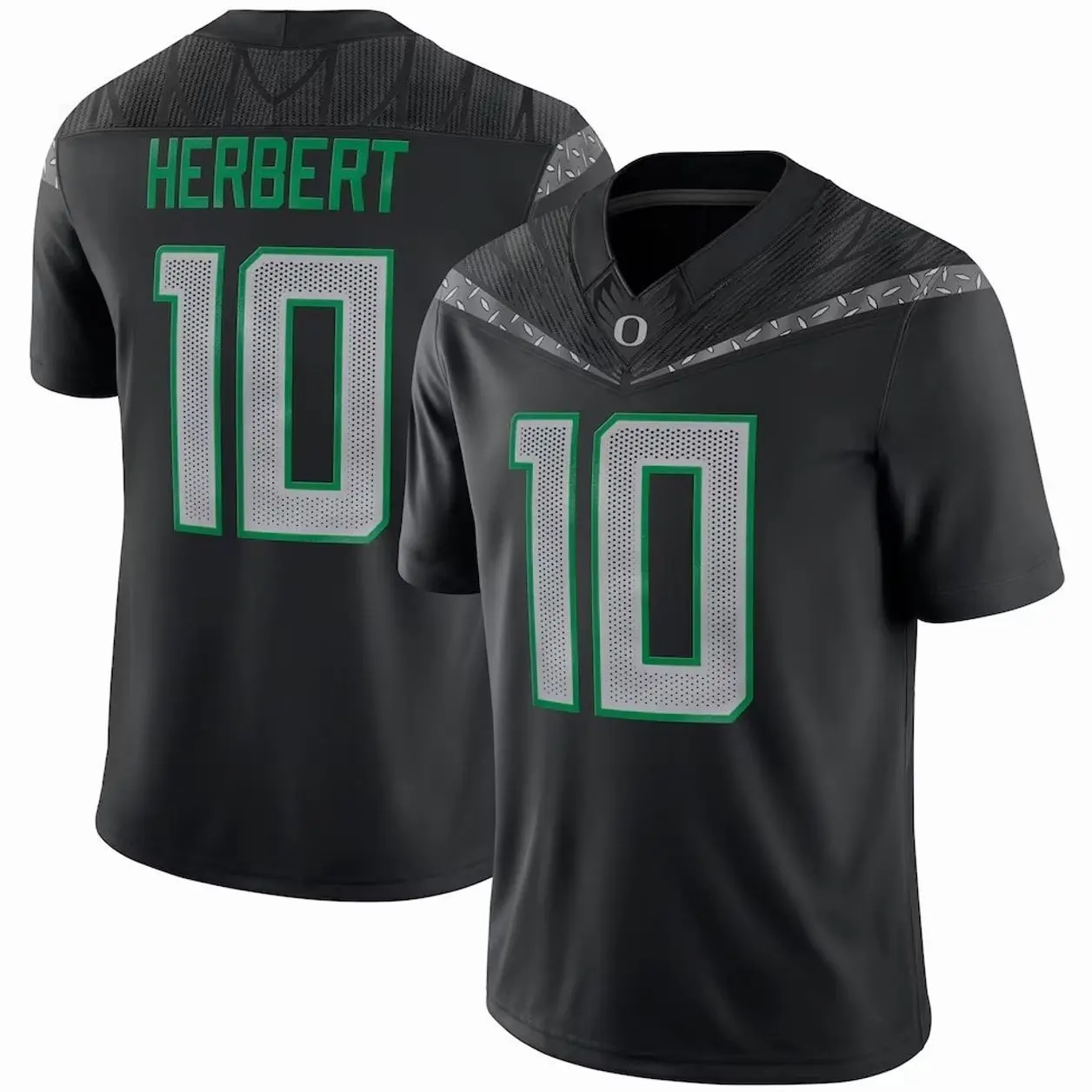 Unisex Football 10 Herbert Oregon Team Alumni Game Jersey - Black