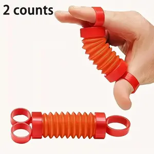Ergonomic Design Finger Stretching Tube, 2 Counts Durable Decompression Toys, Finger Strengthener, Portable Strength Training Tool
