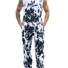 YUANBANG Cow Print Overalls for Men and Women Stretchy Trendy Halloween Animal Print Denim Jumpsuits with Adjustable Straps, Zip & Pockets, Bib Pants Western Cowboy Menswear Country Fashion Outfits Fall Winter Farm Style Workwear Concert 2026 New Style