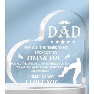 for Dad, Dad Birthday , Dad Gifts for Fathers Day Christmas from Daughter and Son -  Dad  Keepsake 3.9"x3.9" - Cool dad Gifts  Gifts for Dad
