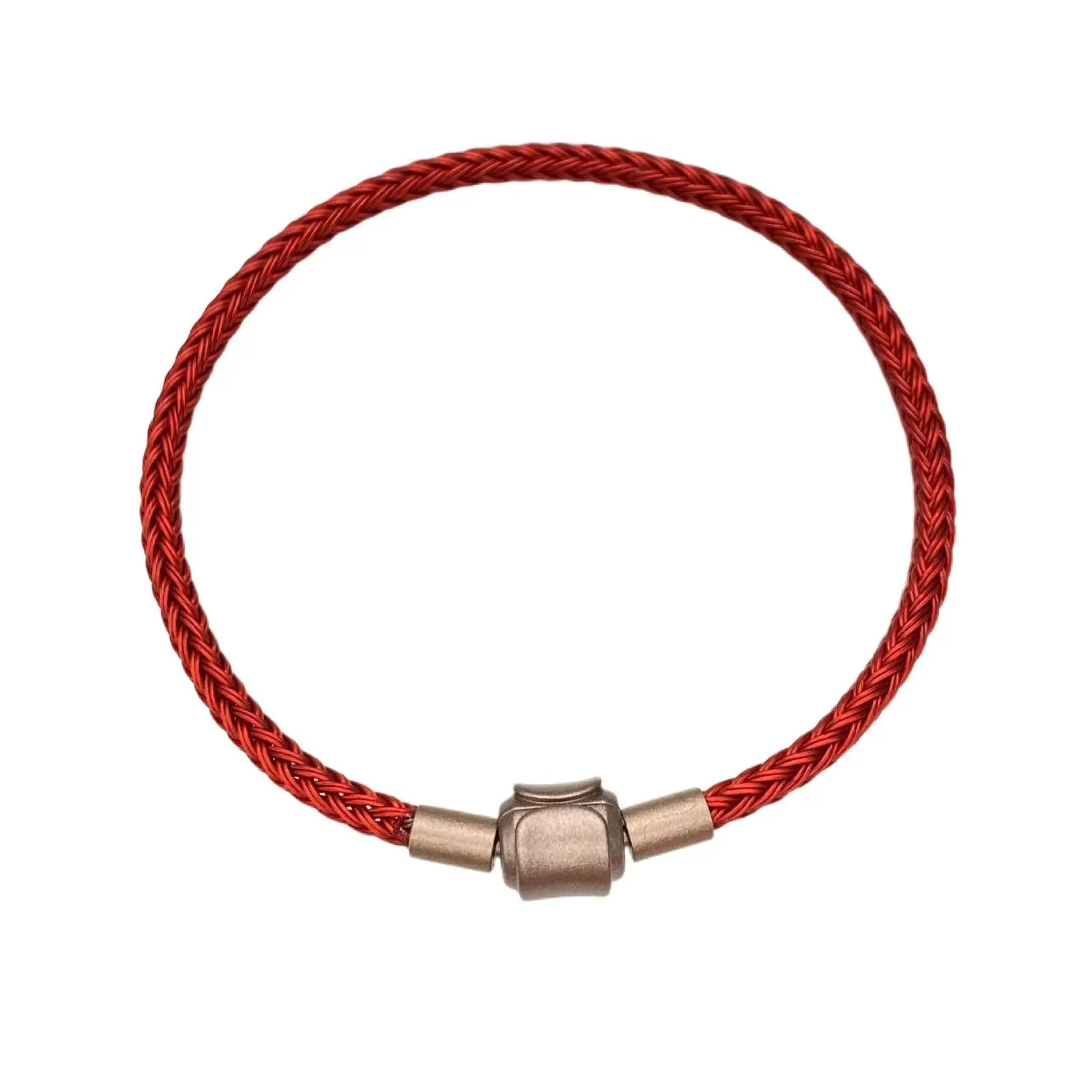 Steel Cable Bracelet-Stainless Steel Red Charm Bracelet for Women 17cm / 19cm