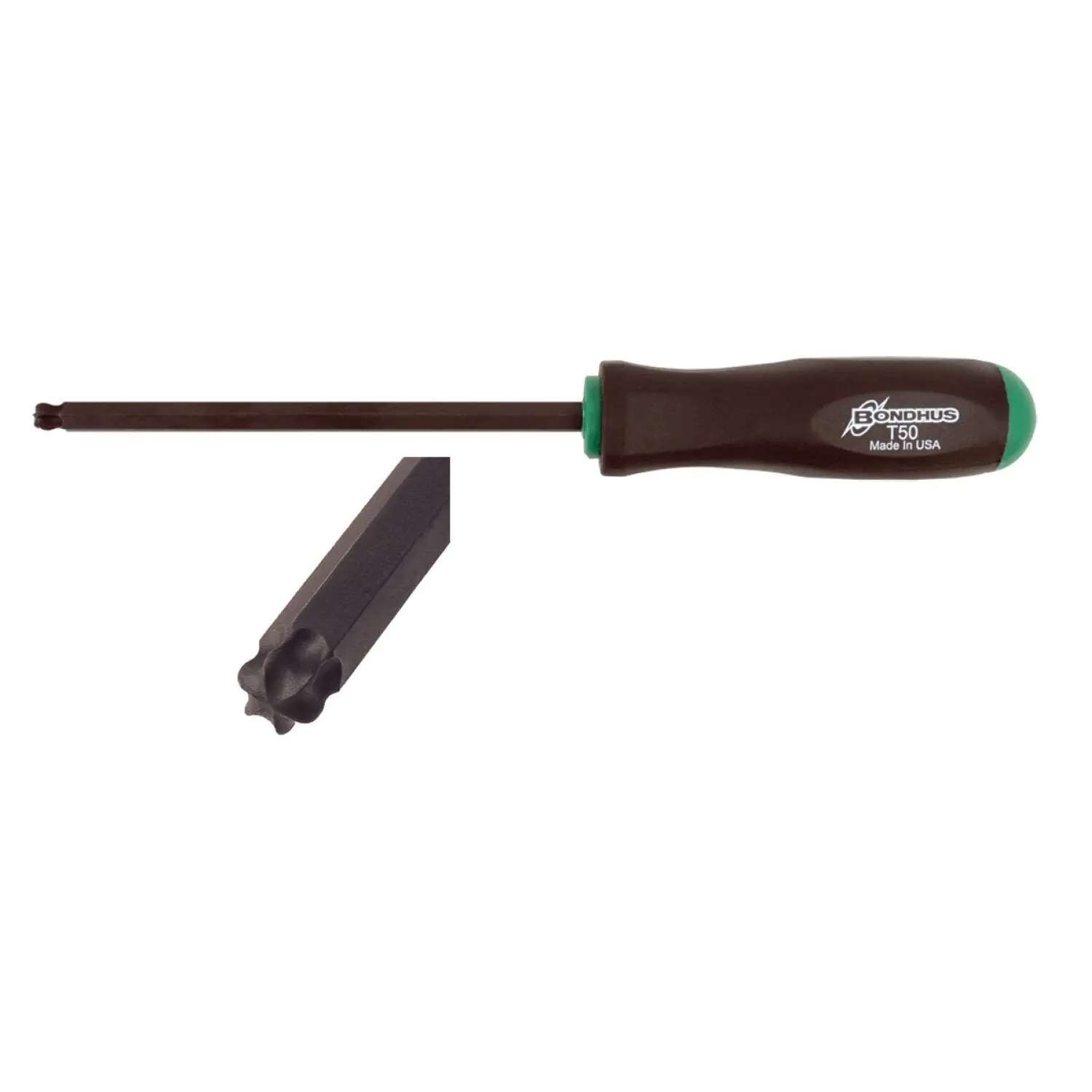 Bondhus 12708 T8 x 2.6" BallStar Tip Screwdriver with ProGuard Finish