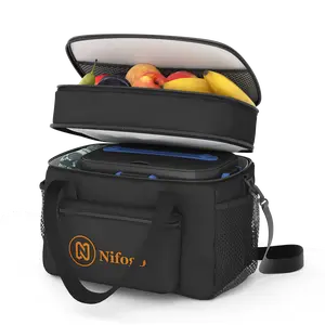 Nifos Unisex 15L Insulated Lunch Box Bag for Men & Women Reusable Eco-Friendly Stain & Tear-Resistant Travel Essentials Ideal for Work School Camping
