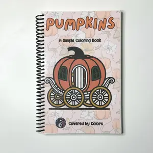 Pumpkins Bold and Simple Activity Coloring Book Spiral Bound Bold and Easy Coloring Book