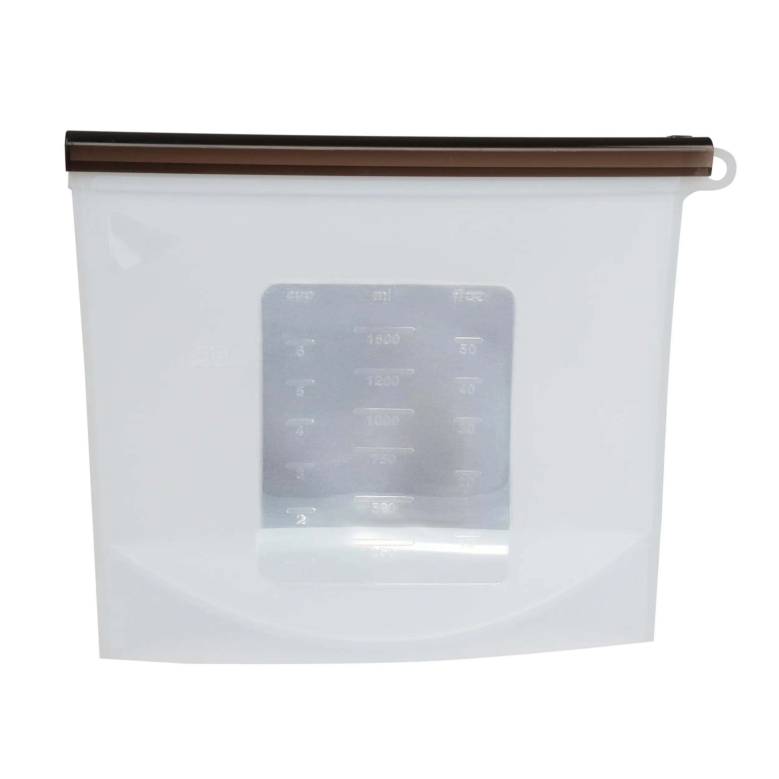 7Penn Silicone Food Storage Bag 1500mL - 1pk Clear 9.3 x 7.6in Reusable Food Bags
