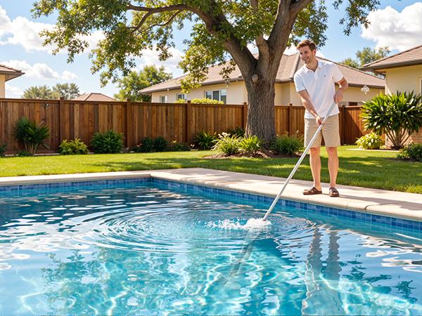 POOLHACKER Cordless Handheld Pool Vacuum for Above Ground Pool & Inground Pools,Pool Vacuum Cleaner Flexible Head for Curved, 18.5 GPM Strong Suction, 1-Click Debris Emptying, Rechargeable