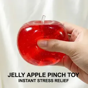 Glossy Apple Squishy, Slow Rebound Toy, Stress Relief, Fidget Toy, Anxiety Relief, Decompression Toy, Portable Relax Toy, Gift for Friends