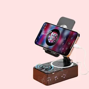 3-in-1 Bluetooth Speaker Phone Power Bank Foldable Wireless Speaker Phone Stand with Anti-Slip Pads For Video Meeting Live rechargeable wireless speaker