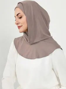 Women's Two-Layer Scarf and Hairband Set, Warm Neck Wrap and Elastic Hairband, Breathable Comfort, Minimalist Fashion Accessory, Hijab