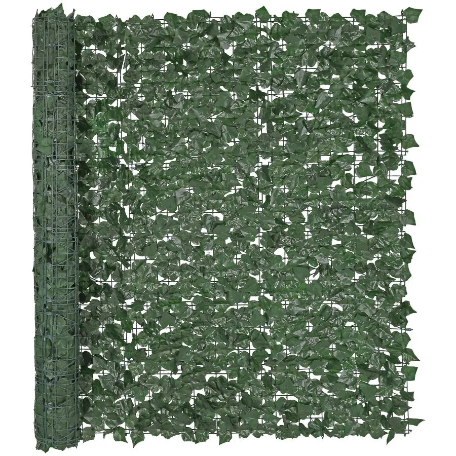 【DealsForYouDays】VEVOR Ivy Privacy Fence, 39x 98 in Artificial Green Wall Screen, Greenery Ivy Fence with Mesh Cloth Backing and Strengthened Joint, Faux Hedges Vine Leaf Decoration for Outdoor Garden, Yard, BalconyVEVOR Super Brand Day