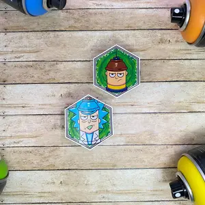 Rick and Morty Spraycan Sticker Set: 1