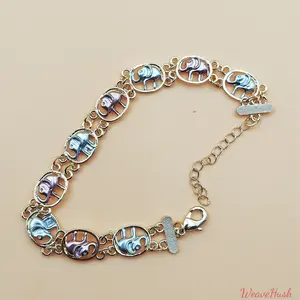 Hot Sale Cute Pig Nose & Baby Elephant Bracelet, Round Adjustable Design, Fashion Light Luxury Versatile Jewelry, Comfortable All-Match Bracelet for Daily Wear, Dating & Holiday Gift Giving