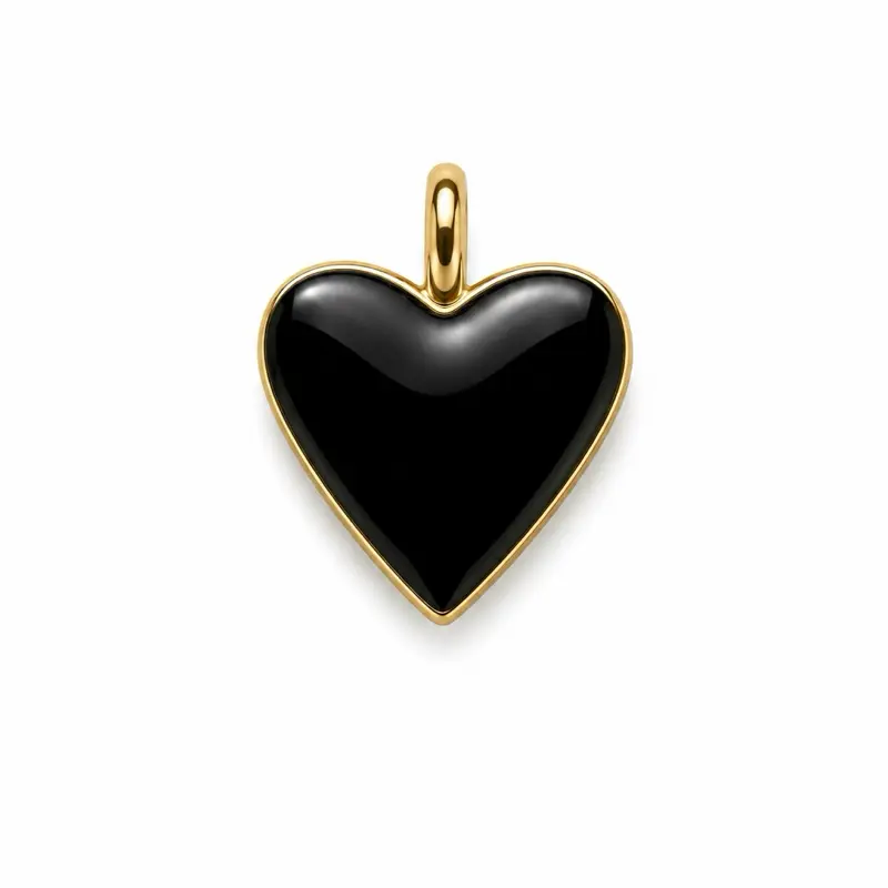 Black Heart Charm