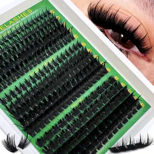 Cluster lashes, lightweight fiber lash clusters, fluffy cluster lashes, reusable fiber "fairy-style" individual lash clusters, and lower lashes.