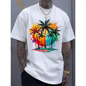 Stylish Men S Crew Neck T Shirt Versatile Short Sleeve Ideal for Travel Beach Summer Fitness and Running Trendy Design