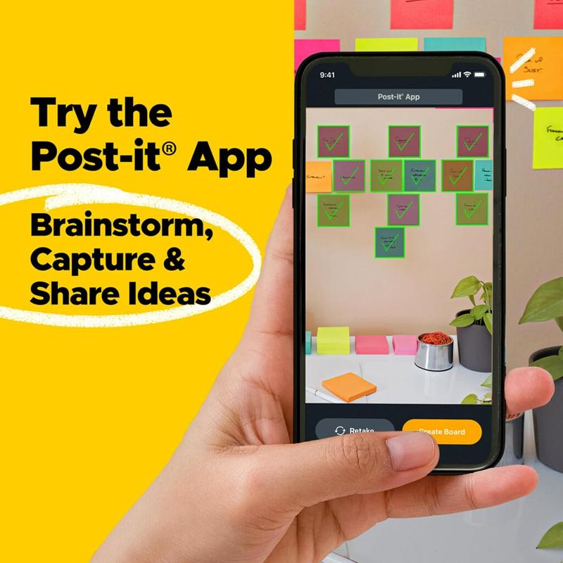 Post-it Super Sticky Notes, Limited Edition Color Collection, 3x3 in, 15 Pads/Pack, 45 Sheets/Pad office  supplies