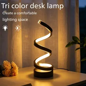 Modern Nordic Style Desktop Lamp, Night Lamp, Led Desk Lamp, USB Powered, Three-Tone Dimmable, Ideal for Bedroom, Study Room, Living Room Decor, Decorative Lamps