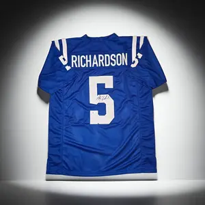 Anthony Richardson of the Indianapolis Colts autographed football jersey COA (XL)