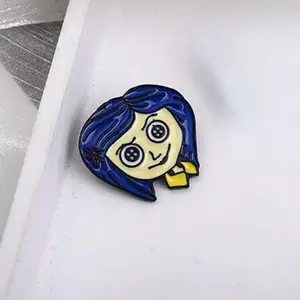Cute Coraline enamel pin