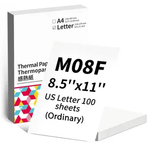 Thermal Printer Paper 8.5 x 11 Inch,  Letter Size Advanced Thermal Printing, Thermal Paper Compatible with M08F-Letter Printer, Compatible with Brother PJ762/PJ763MFi, 100 Sheets