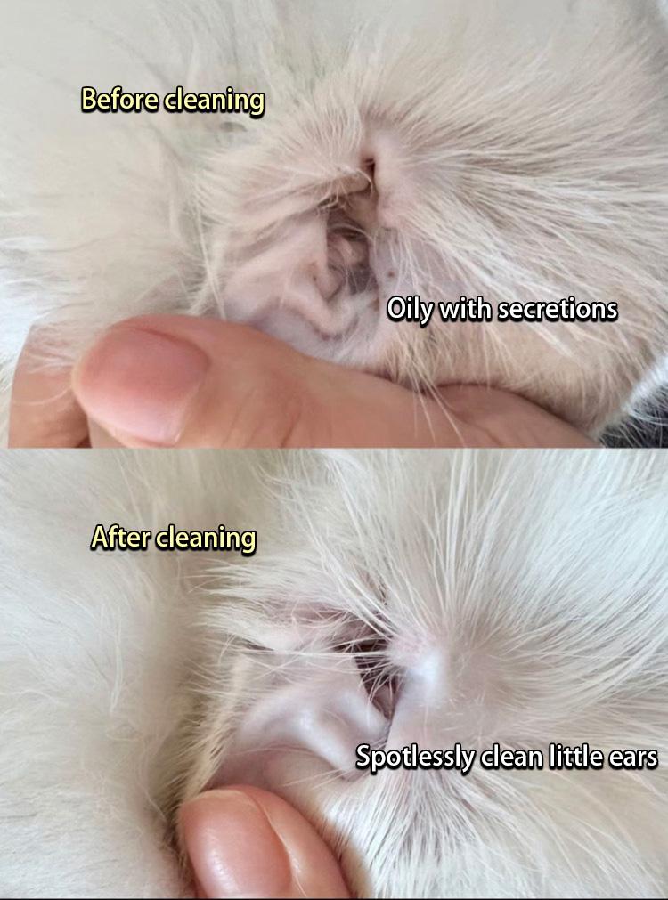 Pet Ear Cleanser for Dogs and Cats - Ear Mite Treatment & Infection Relief - 3.4oz