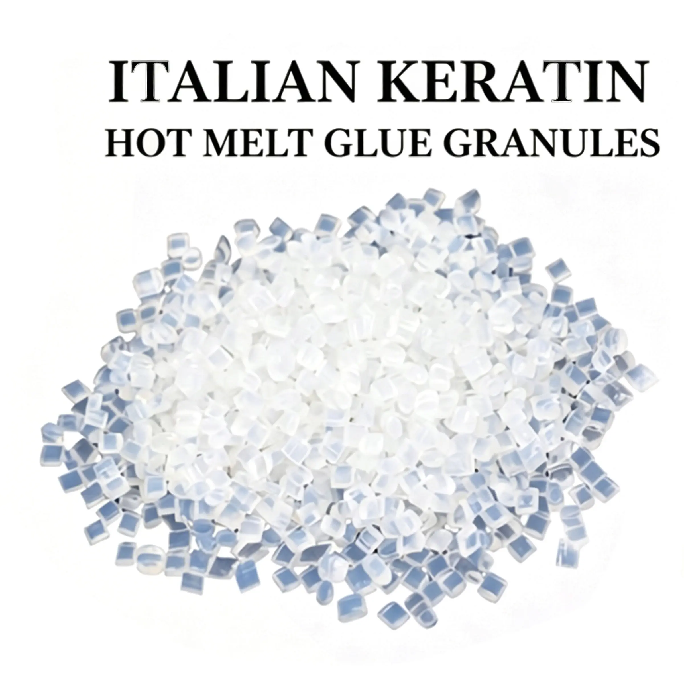 Italian Keratin Glue Granule Pellets, Transparent Keration Glue Bead, Hot Fusion Nail/i Tip Hair Extensions, Professional Beauty Supplies, Hair Adhesives