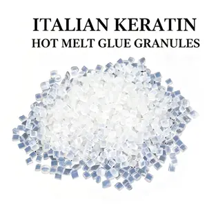 Italian Keratin Glue Granule Pellets, Transparent Keration Glue Bead, Hot Fusion Nail/i Tip Hair Extensions, Professional Beauty Supplies, Hair Adhesives