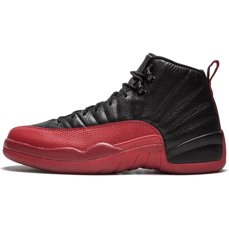Nike Air Jordan 12 Retro 'Flu Game' 2016 Men's High-Top Basketball Sneakers - Lace-Up, Premium Leather, Durable Construction, Lightweight Cushioning, Translucent Outsole, Bold Colorway (US M 10) for Sneakerheads