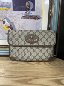 Pre-owned GUCCI Authentic Neo Vintage GG Supreme Belt Crossbody Bag