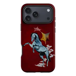 The Dairy iPhone Case | Year Of The Horse | Aesthetic Cover for iPhone 17/16/15/14/13/12/11 All Series | MagSafe Compatible & Wireless Charging Ready | Durable & Stylish | Gift for Teen Girls, Her And Lover