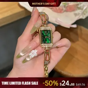 fashionable jewelry watch Jeweled watch pin light luxury, premium feel; niche design; perfect Mother’s Day gift