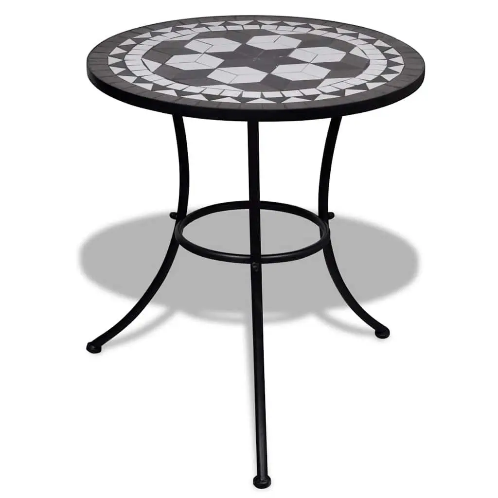 vidaXL Bistro Table Outdoor Side Table Garden Patio Porch Mosaic Table Ceramic 299682