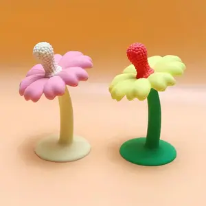 Flower Shaped Teether, Cute Colorful Teething Relief Toy, Baby Teether, Newborn Teether, Infant Teether, Baby Soothing Teether, Sensory Teether