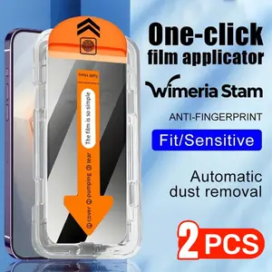 2pcs Tempered Glass Screen Protector for iPhone 11-16 Series, Easy Install Anti-Fingerprint HD Clear Protective Film