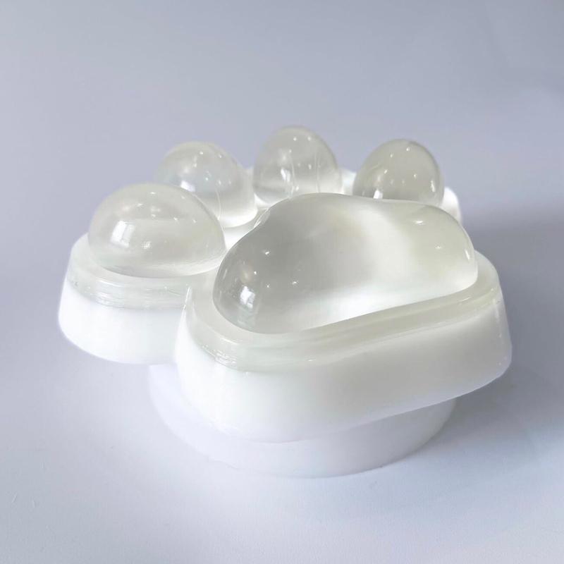 Handmade Large Cat Paw Squishies for Relaxation, 5-inch Transparent Squishies Paw for Adults - 2025 New