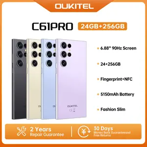 OUKITEL C61 Pro Phone Unlocked - Android Cell Phone, 24GB(8+16)+256GB / Expandable 1TB, 6.88-inch ，5150mAh Battery, 13MP+5MP Camera, 4G Dual SIM, NFC/OTG/GPS/T-Mobile