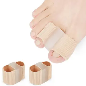 2pcs/4pcs Toe Separators for Overlapping Toes, Gel Toe Spacers with 2 Loops for Women & Men, Foot Care Essentials