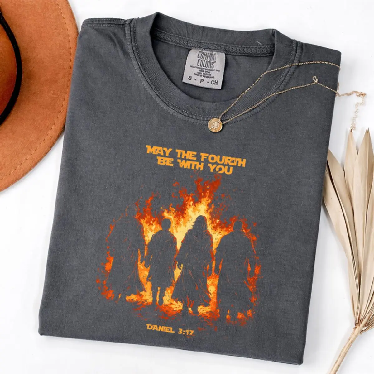 Comfort Colors May The Fourth Be With You Daniel 3 17 Shirt, Bible Quote Graphic Tee, Christianity Gift T Shirt, May 4th Apparel , Unisex Garment-Dyed Tee, Casual Clothing