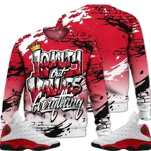 Retro 13 Chicago Sweatshirt, Chicago 13s Outfits, Values Of Loyalty Drip Streetwear Unisex Sneaker Matching Shirts