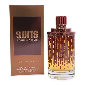 Suits Pour Homme VIP Prive Eau De Toilette Natural Spray Cologne For Men 100ml/3.4fl.oz. - Suitable for Adult - Men's Fragrance