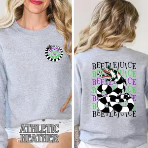 Beetlejuice Sandworm "Never Trust the Living" Hoodie - Beetlejuice Movie Snake Sweater