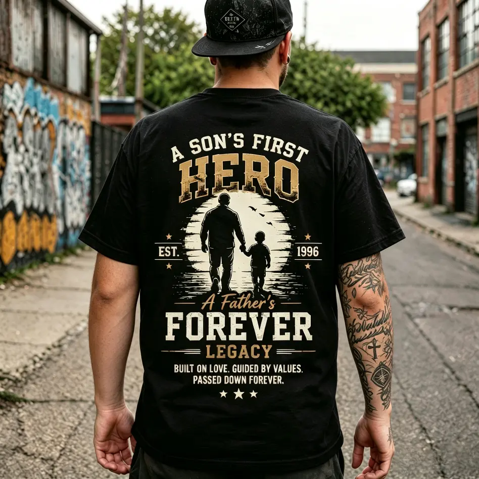 Men's Vintage Graphic Feliz Día Del Padre Cotton Crew Neck Shortsleeve T-Shirt - Streetwear Apparel, Relaxed Fit Menswear, Latino Dad Fathers Day Gift, Casual Funny Feminist Top