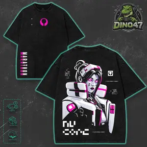 Thief Nucal Marathon Game Double Side Graphic T-Shirt, Vintage Washed  Hoodie Sweatshirt Tank Top Unisex, Casual Crewneck 100% Cotton Tee, Menswear Gaming Merch