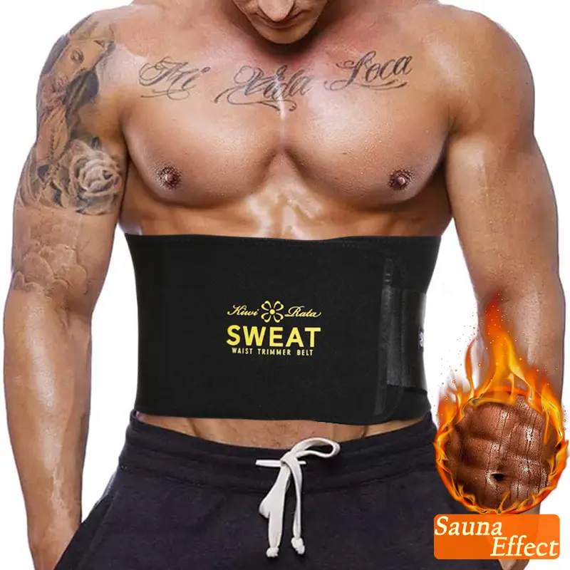Menswear Body Shaper Shapewear Neoprene Sweat Belt Tummy Control Compression Waist Trainer Cincher Sports Exercise Girdle Bands Gym for All Seasons