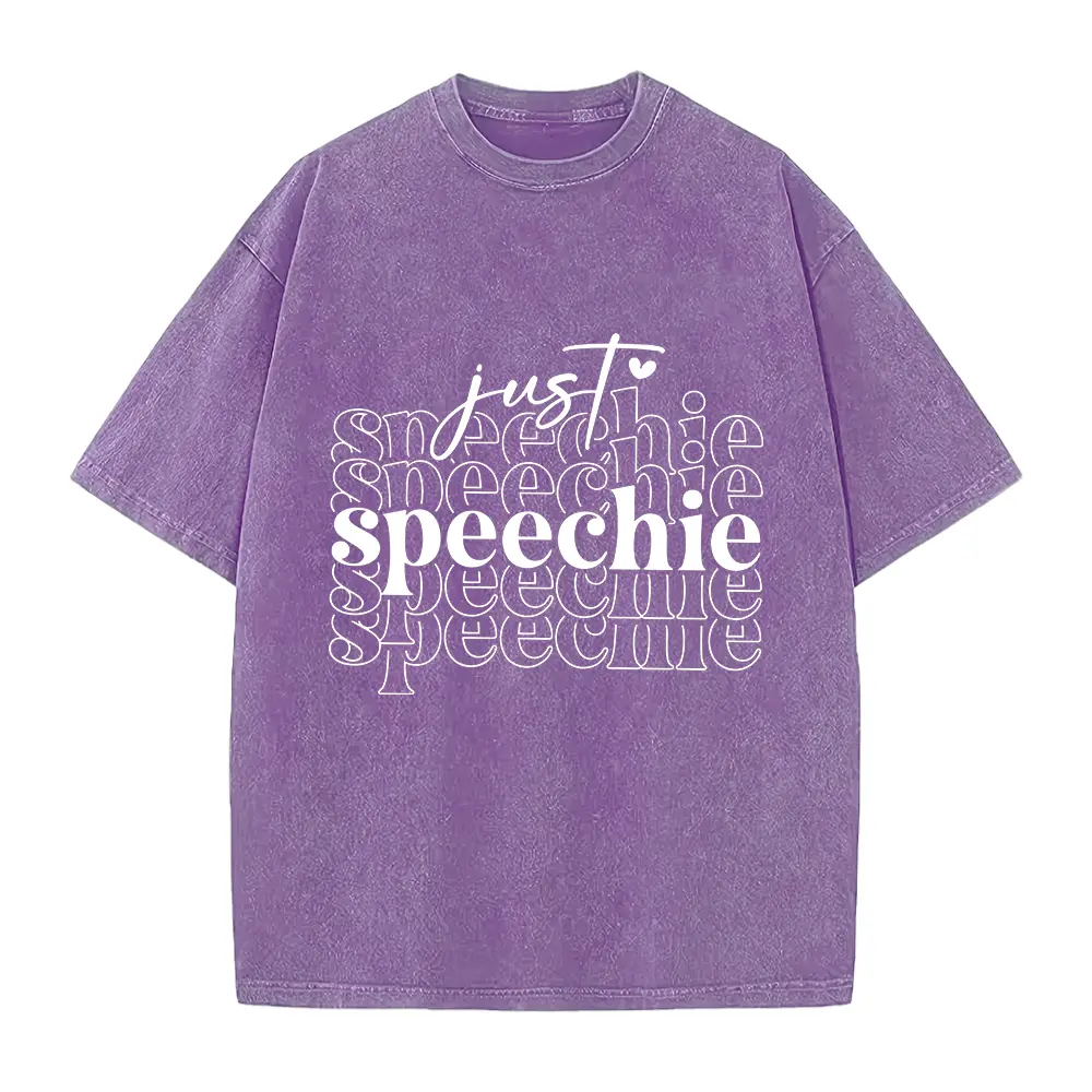Speech Therapy Shirt, Just Speechie, Speech Language Pathologist Gift, SLP ASL Gift, Speech Therapist Shirt, Dysphagia Shirt, Phonology Tee