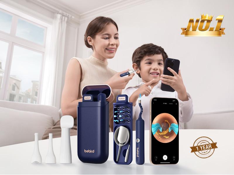 Ear Wax Removal Tool Camera, Flexible Wireless Ear Cleaner with Camera Otoscope Light, HD Painless Visual Ear Picker Tweezers Earwax Remover, Portable Safe Ear Cleaning Kit for Adults & Kids