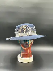 Coachella Blue Suede Cordobés Hat