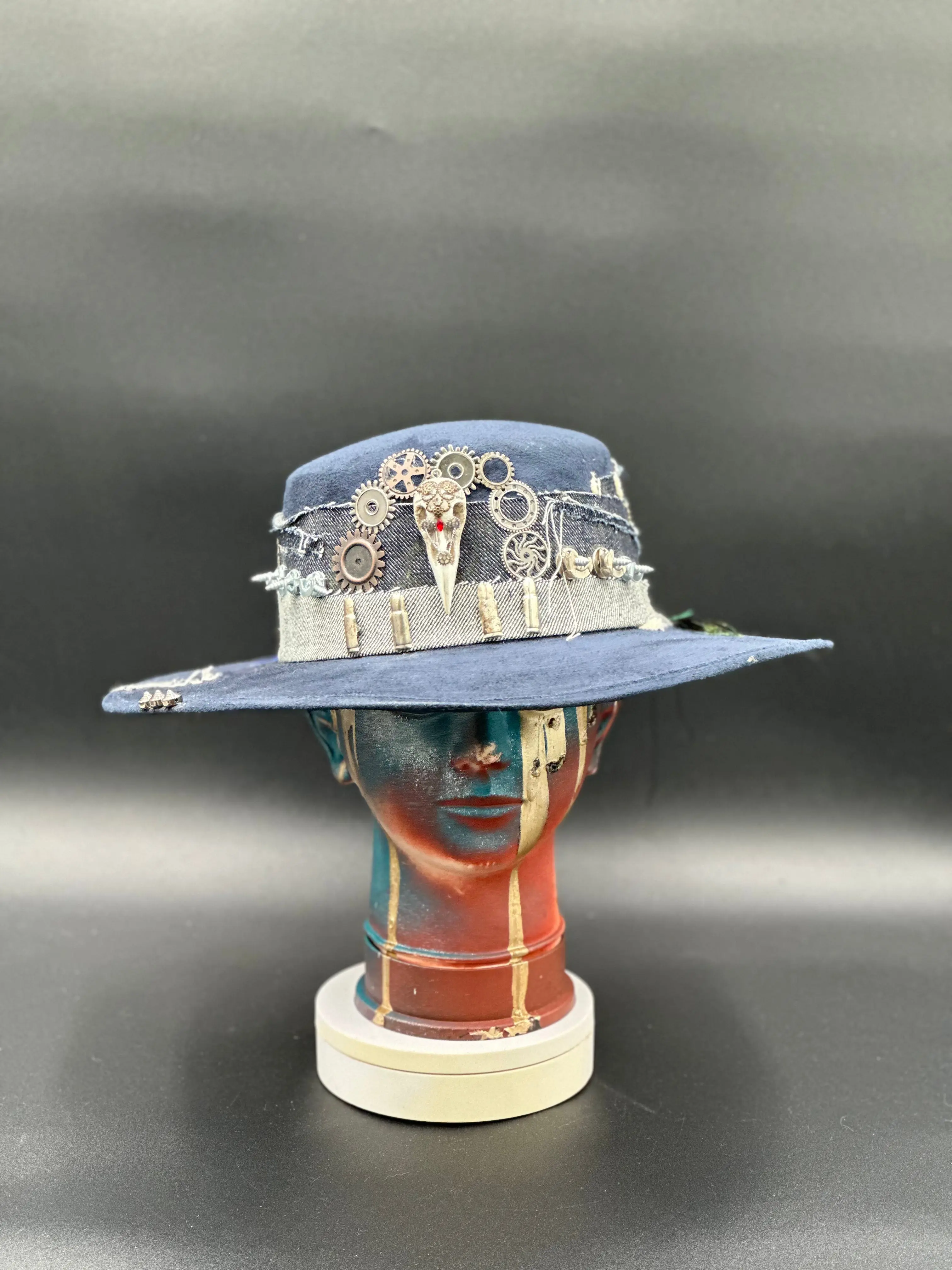 Coachella Blue Suede Cordobés Hat